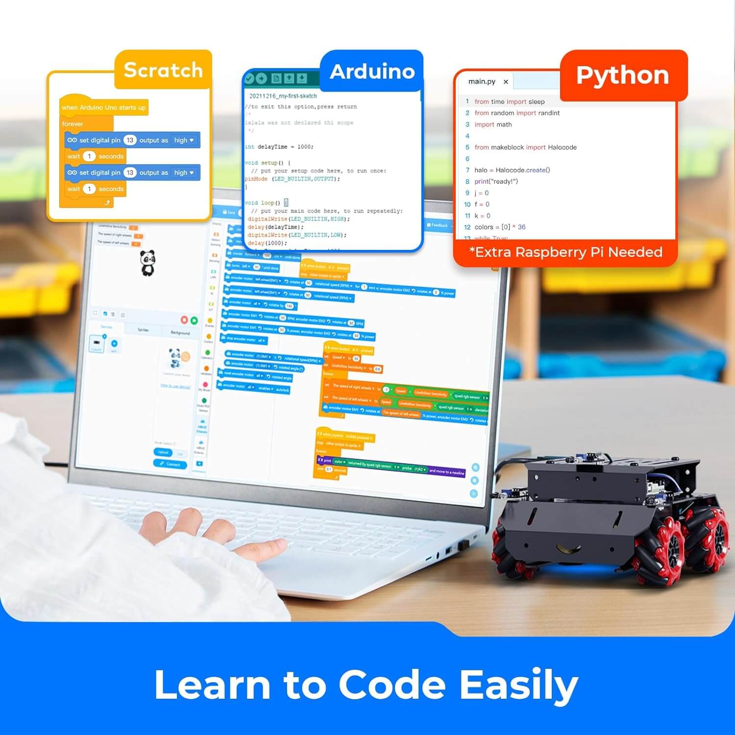 mbot mega coding options