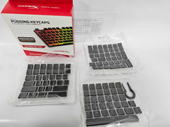 Renewed HyperX Pudding Keycaps - Full Key Set - Black by Ziggu