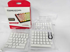 Renewed HyperX Pudding Keycaps - Full Key Set - White by Ziggu